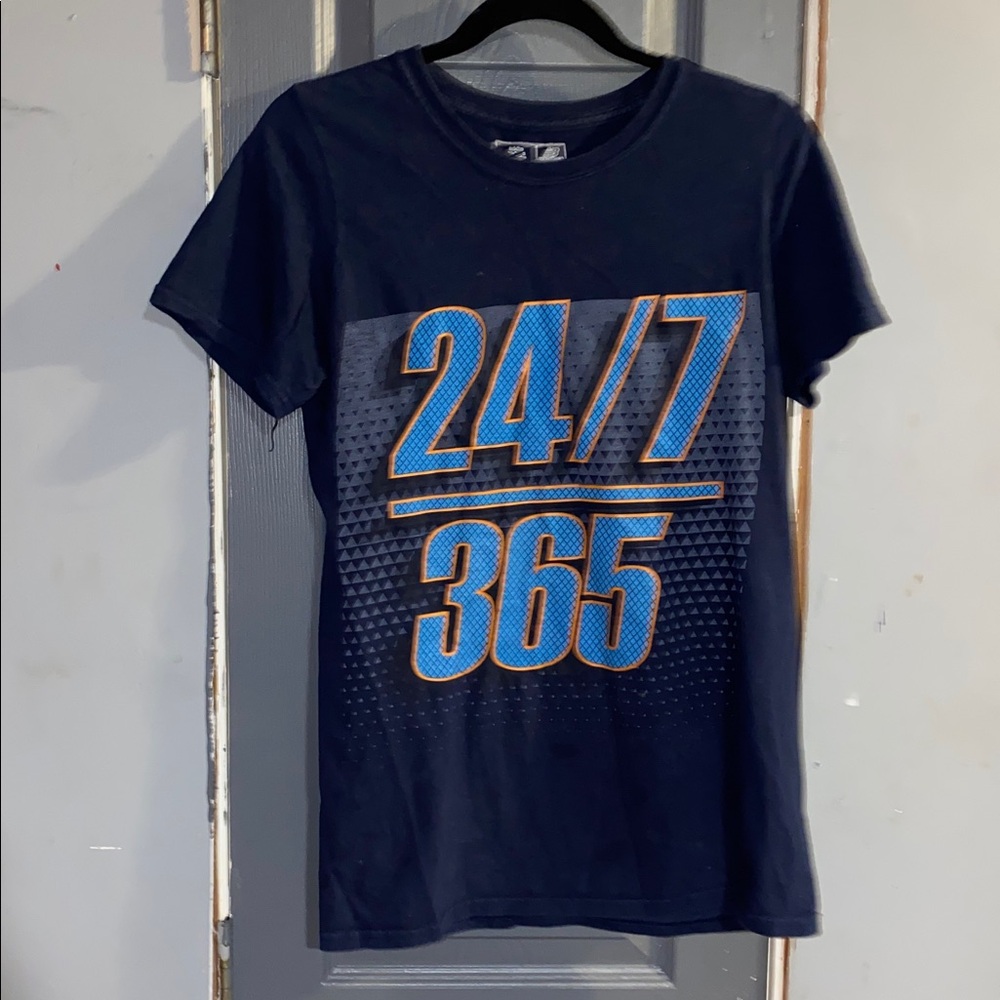 New Balance Navy T-Shirt with White Logo